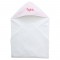 Cape de bain personnalisable  JEANNE– rose pâle