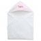 Cape de bain personnalisable  JEANNE– rose pâle