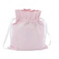 Sac à doudou, sac à goûter - COLOMBE - rose pâle