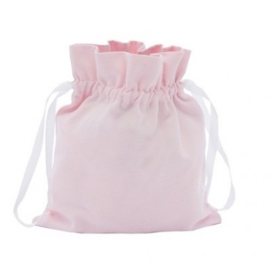 Sac à doudou, sac à goûter - COLOMBE - rose pâle