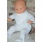Bavoir bandana bébé personnalisable ARTHUS– blanc