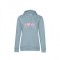 Sweat-Capuche Organic Femme -Bleu Brouillard