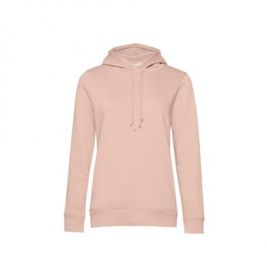 Sweat-Capuche Organic Femme -Rose Pâle