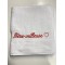 Serviette de bain personnalisée blanche 70x140 