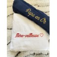 Serviette de toilette personnalisée blanche 50x100 