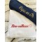 Serviette de bain personnalisée bleu 70x140 