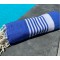 Fouta rayée personnalisable AMELIE – bleu marine