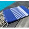 Fouta rayée personnalisable AMELIE – bleu marine