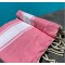 Fouta enfant personnalisable ALEXIA  - rose