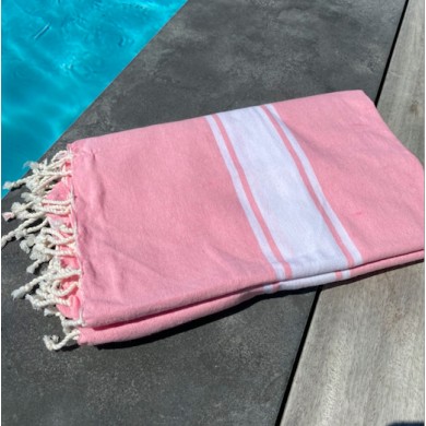 Fouta personnalisable FRED – Rose pâle