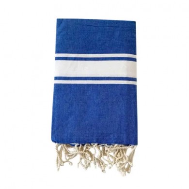 Fouta enfant personnalisable ALEXIA – bleu foncé